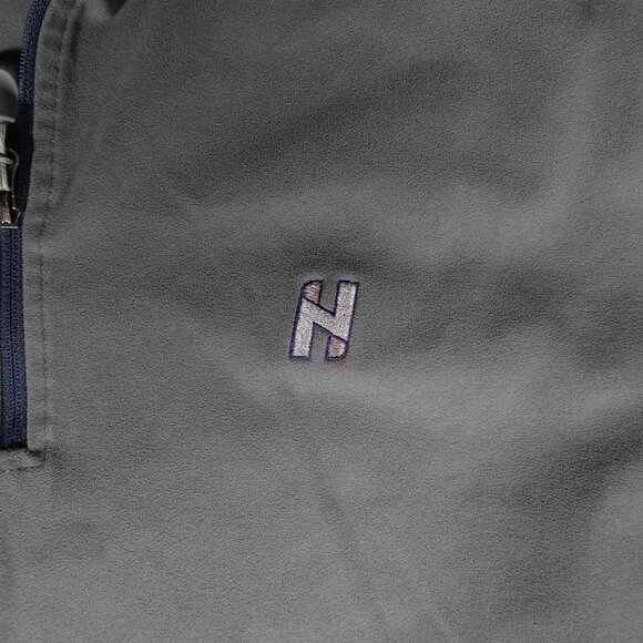 Peter Millar Wind Element 4 1/4 Zip Pullover Mens XL Fleece Golf Gray - Picture 3 of 12